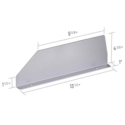 AA Products P-SH-Divider-16Top 4.3" Heightened Version Shelf Divider Shelf Accessories Designed for top Boards of 16" Depth Van Shelving Storage, Set of 3 - Grey - size: 16“D - 4.3" Heightened Version