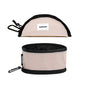 Portable Dog Water Bowl with Clip, Foldable Travel Pet Feeding Dish for Hiking, Camping and Walking, Leak-Proof Sturdy Nylon, Pink