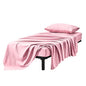 Kingnex 30x75x9 RV Bunk Sheets Set for Narrow Twin Bed Soft Brushed 1800 Microfiber 3 Piece Bedding Set Includes 1 Cot Size Fitted Sheet 1 Flat Sheet 1 Pillowcase Cot Pink - color: Pink, size: Cot 30x75 RV Bunk Set
