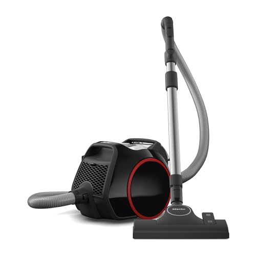 Miele Boost CX1 - Bagless Canister Vacuum Cleaner, Lightweight, Compact and Corded with Vortex Technology and Hygiene AirClean Filter, in Black/Red - color: Black/Red