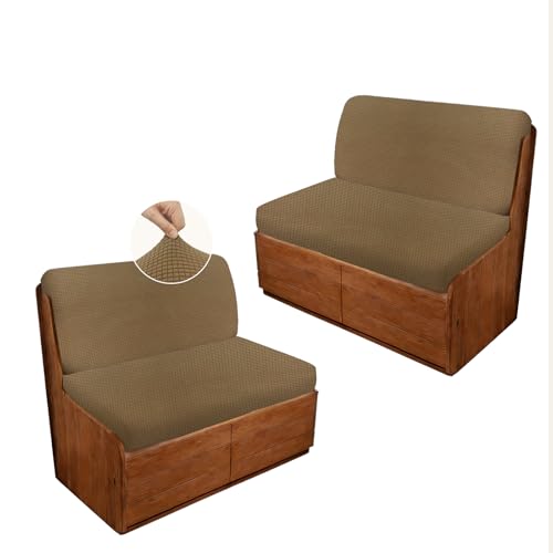 RV Dinette Cushion Covers, 4PCS Corn Grid RV Couch Cover, Camper Cushion Covers, Camper-rv Sofa Cover for Couch, Bench Seat & Dinette Booth Cushions(Brown,[39.4" to 49.2"]×[19.7" to 25.6"]) - color: Corn Grid/Brown/4pcs