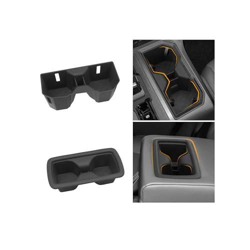 2PCS Cup Holder Compatible with Toyota 2026 RAV4 LE SE XLE XSE Limited Hybrid Accessories Silicone Material Front & Rear Insert Center Console Organizer - color: for Toyota 2026 RAV4 (2PCS)