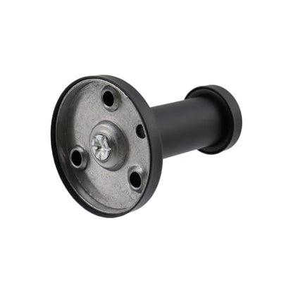 Wall Hooks Heavy Duty Coat Hooks Stainless Steel Clothes Hanger for Hanging Bathroom Towels Handbag Black 2-inch Length with 16mm Shank Dia - Pack of 6 - color: Black, size: 2" Length 16mm Shank