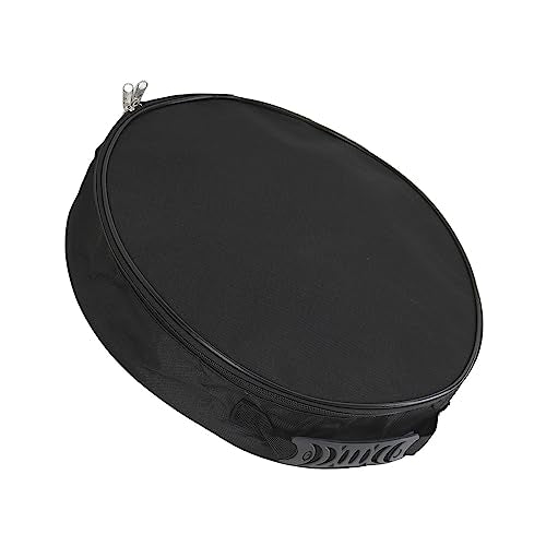 Tissting Round Cable Storage Bag 14.6 Inch - Waterproof Flame Retardant Organizer for EV Charging Cables, Jumper Cables, RV Sewer Hoses & Extension Cords, Portable with Handle