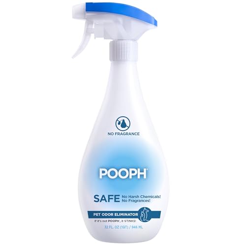 Pooph Pet Odor Eliminator, 32oz - Eliminates Odors at the Molecular Level, Dogs, Cats, Freshener, Eliminator, Urine, Poop, Pee, Deodorizer, Nature’s, Puppy, Fresh, Clean, Furniture, Potty - size: 32 Fl Oz (Pack of 1)