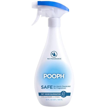 Pooph Pet Odor Eliminator, 32oz - Eliminates Odors at the Molecular Level, Dogs, Cats, Freshener, Eliminator, Urine, Poop, Pee, Deodorizer, Nature’s, Puppy, Fresh, Clean, Furniture, Potty - size: 32 Fl Oz (Pack of 1)