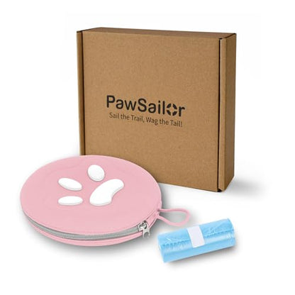 Collapsible Dog Bowls, 2-in-1 Pet Portable Travel Double Bowl Water Food Feeder Traveling Camping & Walking 25oz Pink - color: Pink