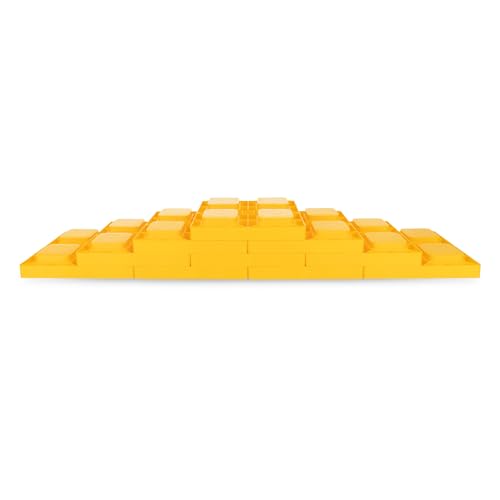 Camco RV Leveling Blocks - Features Interlocking Nested Design & Storage Bag for RV Storage and Organization - Each Leveling Block Measures 8.5" x 8.5" x 1" - 10-Pack, Design May Vary (44510) - size: 10-Pack, style: Leveling Block