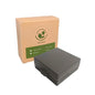 Soap Container, Shower Square Bar Holder Fit Handmade Soap, Travel Soap Case (Transparent black) - color: Transparent Black