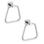 Chrome Towel Ring for Bathroom 2 Pack, Kitchen Bath Towel Holder Hangers Wall Mount Heavy Duty Stainless Steel - color: Chrome, size: 2 Pack