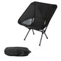 Wind Tour Portable Camping Chair Foldable Outdoor Chair for Hiking Camp Backpacking Lawn Beach Fishing Picnic with Carry Bag (Black) - color: Black