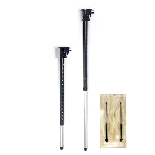 Benbuoo Adjustable Folding Table Legs 29-42", Heavy Duty Metal, Set of 2 | Height Adjustable, Foldable, Sturdy | for DIY Desks, Computer Tables, Office Workstations, RV Camping, Outdoor Furniture - size: R29''-42'' 2pcs