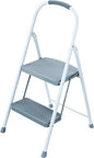 Rubbermaid 2-Step Steel Step Stool Ladder with Hand Grip, ANSI Type 2 Duty Rating, 225 lb Capacity, White - style: 2-Step