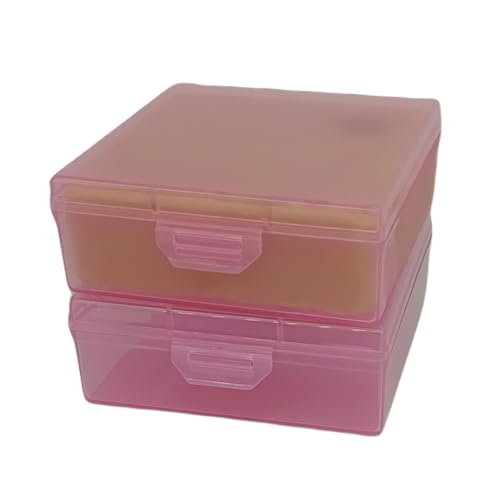 Bathroom Soap Dishes for Dr. Squatch Soap, Square Travel Soap Container with Lid, Portable Bar Soap Holder for Shower Soap Dish Box for Traveling Camping Outdoor Elimeta (2pack Pink) - color: 2pack Pink