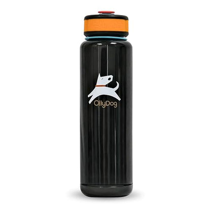 OllyDog OllyBottle Tritan Water Bottle with Detachable Dog Bowl | BPA Free Leakproof | 34oz | Share Water with Your Dog | Hiking Travel Camping (1L, Chromatic) - color: Chromatic, size: 1L