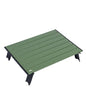 iClimb Ultralight Compact Mini Beach Picnic Folding Alu. Table with Carry Bag, Two Size (Green, L) - color: Green, size: Large