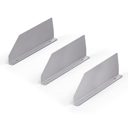 AA Products P-SH-Divider-16Top 4.3" Heightened Version Shelf Divider Shelf Accessories Designed for top Boards of 16" Depth Van Shelving Storage, Set of 3 - Grey - size: 16“D - 4.3" Heightened Version