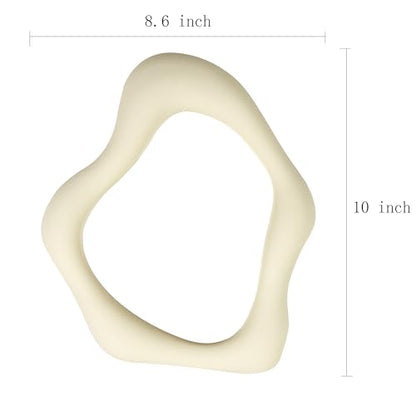 YCHMIR Small Wall Mirror Table Mount Vanity Mirror 10 “L x 8.8 ”W (Light Yellow) - color: Light Yellow