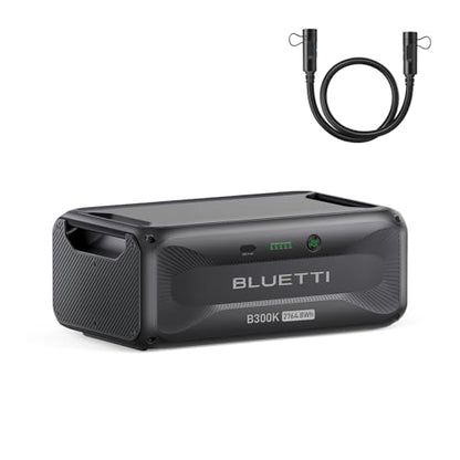 BLUETTI B300K Expansion Battery, 2764.8Wh LiFePO4 Pack for Power Station AC200L AC300 AC500 AC200MAX, Extra Battery for Home, Emergency, Road Trip - style: ‎BLUETTI B300K for AC300