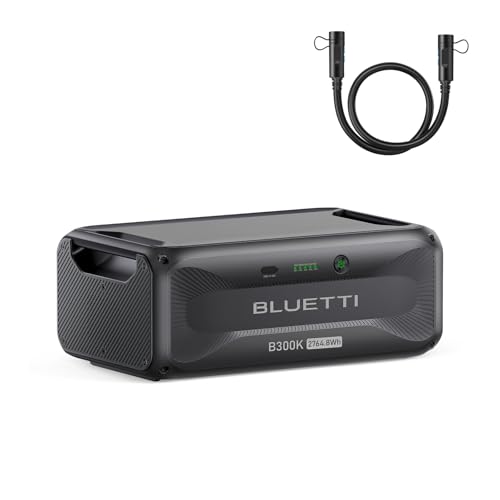 BLUETTI B300K Expansion Battery, 2764.8Wh LiFePO4 Pack for Power Station AC200L AC300 AC500 AC200MAX, Extra Battery for Home, Emergency, Road Trip - style: ‎BLUETTI B300K for AC300