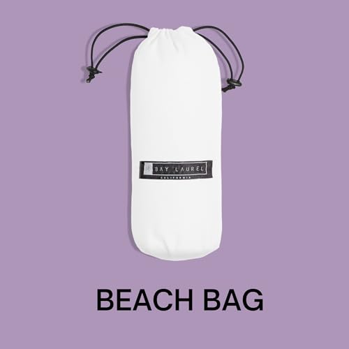 BAY LAUREL Turkish Beach Towel with Travel Bag 39 x 71 Quick Dry Sand Free Lightweight Large Oversized Towels Light - color: Purple Mix