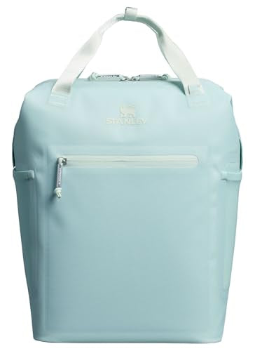 Stanley All Day Madeleine Backpack Soft Cooler 20 Can Cooler with Handle and Shoulder Straps Insulated Travel Bag with Zipper BPA-Free - color: Seafoam, style: Mini