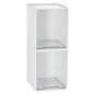 Vtopmart 2 Pack Stackable Storage Drawers, Plastic Organizers Bins for Baby Bottles, Skincare, Beauty Supplies, Ideal for Vanity, Bathroom, Kitchen Countertop, Cabinet Orga - style: 2pack High White