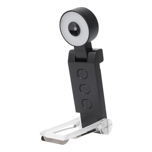 Book Light,USB Rechargeable Clip-On Reading Light,30 Adjustable Modes,Eye-Caring,Flashlight with Timer, Perfect for Book Lovers/Travel(Black, Round) - color: Black, size: Round