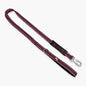 Dog Friendly Co. Bungee Dog Leash | Strain Free & Shock Resistant for Control | Neoprene Padded Handle, Heavy-Duty Carabiner Clip, and D-Ring | Burgundy, Size Regular - color: Burgundy, size: Regular