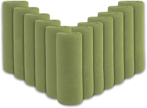 (24 Pack) Bulk Fleece 50x60 Throw Blankets for Wedding Favors, Homeless Women, Men, Homes, Bed, Sofa, Couch, Office, Pet Blankets, Travel | Soft Warm Lightweight Throw Blankets in Bulk (Green) - color: Green