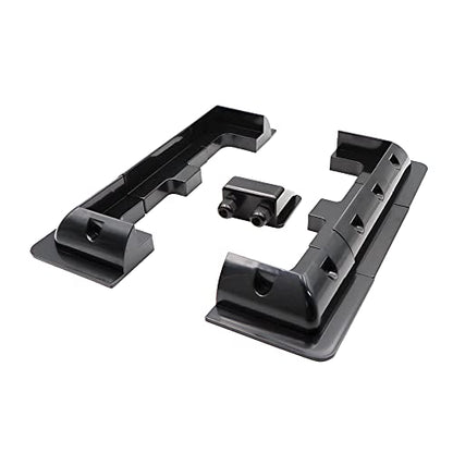 Solar Panel Mounting Brackets ABS Corner Bracket Kit 7PCS, Drill-Free Widely Used on Roofs of RV, Caravans, Vehicles, Camper Vans, Sheds, Garages, Deck of Boats, Black - color: Black