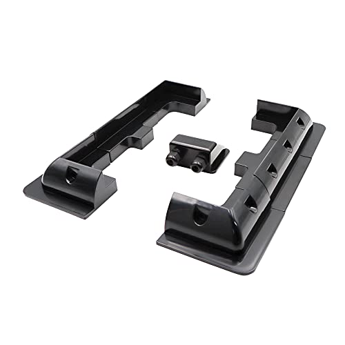 Solar Panel Mounting Brackets ABS Corner Bracket Kit 7PCS, Drill-Free Widely Used on Roofs of RV, Caravans, Vehicles, Camper Vans, Sheds, Garages, Deck of Boats, Black - color: Black