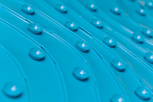 Boon B11192 RIPPLE Textured Non Slip Baby Bath Tub Mat with Hanging Hook and Drain Holes, Blue - style: Ripple