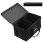 45L Camping Organizer, 1680D Heavy Duty Waterproof Camping Storage for Camping Cooking Utensils and Camping Cookware, with Hard Bottom, Camping Bag with Zippered Lid for RV, Hiking