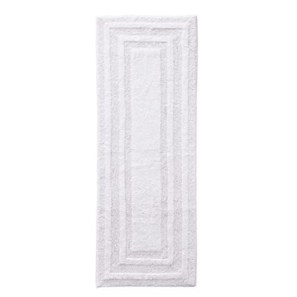 Eddie Bauer - Bathroom Rug, 100% Soft Plush Tufted Cotton Runner Rug, Highly Absorbent, Quick-Dry, and Skid-Resistant Backing (Logan White, 22" x 60") - color: White, style: 22" x 60"