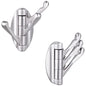 Angle Simple Foldable Swivel Towel Hook 2 PCS, Metal Flexible Coat Hook, Bath Towel Holder, Heavy Duty Robe Clothes Hanger for Bathroom RV Wall Mount, Brushed Nickel - color: Brushed Nickel, size: 2 Pack