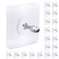 AIERSA Heavy Duty Adhesive Hooks, Wall Hooks for Hanging, Screw Free Sticker, Seamless Screws for Wall Mount, 2 in 1 Reusable, White, 20 Pcs, 16mm - color: 20 packs
