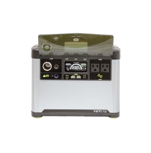 Goal Zero Yeti Portable Power Station, Yeti 700 + Nomad 100, 677 Watt Hour LiFePO4 Battery, Water resistant & Dustproof Solar Generator For Outdoors, Camping, Tailgating, & Home - style: Yeti 700 - Nomad 100