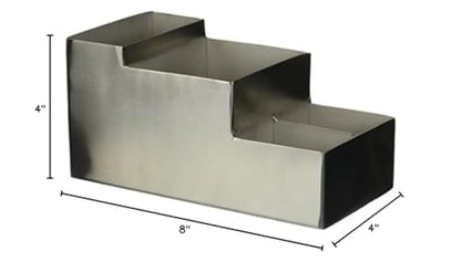 American METALCRAFT, Inc. American Metalcraft BARS5 Stainless Steel Coffee Caddy, Satin, Silver