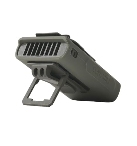 Claymore Clip Fan Khaki – Portable Rechargeable Neck Waist Wearable Fan with 5200mAh Battery, 5-Speed Quiet BLDC Motor, Hands-Free Neck Strap Design, USB-C Charging Camping, Hiking, Outdoor Use - style: Clip Fan (Khaki)