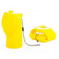 Portable Dog Water Bottle, 19 oz/550 ml Collapsible Pet Travel Cup with Foldable Silicone Bowl, Food-Grade Silicone Water Dispenser for Walking, Hiking & Travel, Yellow (Yellow) - color: Yellow