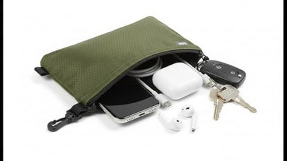 GOX Small Toiletry Bag for Men Bulk Cosmetic Bag Dopp Kit Carry On Zipper Pouch Organization Nylon Small Packing Sack Waterproof (Dark Green) - color: Dark Green