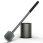 RV Toilet Brush and Holder Set- One-Piece Long Handle, Silicone Head, Magnetic Base- RV Bathroom Cleaning Kit, RV Essentials Accessories for Camper, Trailer, Motorhome
