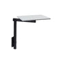Manufacturers' Select ITC RV Side Table with MOD Table Leg System (Light Grey Table Top w/Black Table Leg) - color: Light Grey Table Top W/ Black Table Leg