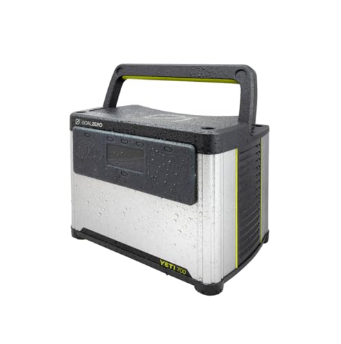 Goal Zero Yeti Portable Power Station, Yeti 700 + Boulder 100, 677 Watt Hour LiFePO4 Battery, Water resistant & Dustproof Solar Generator For Outdoors, Camping, Tailgating, & Home - style: Yeti 700 - Boulder 100