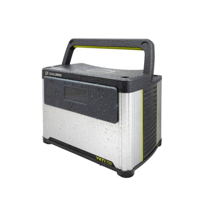 Goal Zero Yeti Portable Power Station, Yeti 700 + Nomad 100, 677 Watt Hour LiFePO4 Battery, Water resistant & Dustproof Solar Generator For Outdoors, Camping, Tailgating, & Home - style: Yeti 700 - Nomad 100