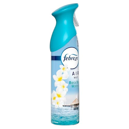 Febreze New & Improved Air Mist Bora Bora Waters, Air Freshener, Home and Kitchen Essentials, Odor Fighting Room Spray (Pack of 6) - style: Bora Bora