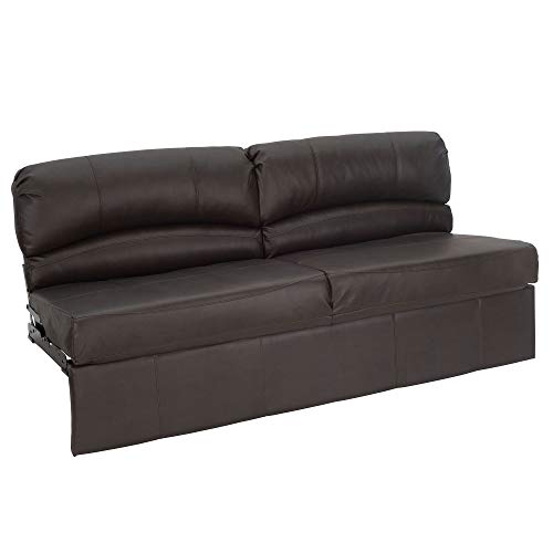 RecPro Charles RV Jackknife Sofa | Love Seat | Sleeper Sofa | Length Options 62", 68", 72" (62 Inch, Chestnut) - color: Chestnut, size: 62 Inch