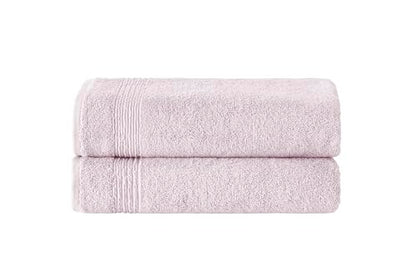 Ozdilek 2-Piece Bath Towels, 27x54 100% Turkish Cotton, Luxury Quick Dry, Extra Large, Fade-Resistant, Eco-Friendly, Spa Towel, Comfortable (Mauve Pink) - color: Mauve Pink