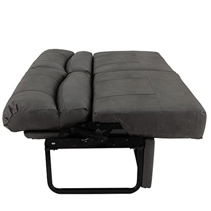RecPro Charles RV Jackknife Sofa | Love Seat | Sleeper Sofa | Length Options 62", 68", 72" (68 Inch, Gunmetal) - color: Gunmetal, size: 68 Inch